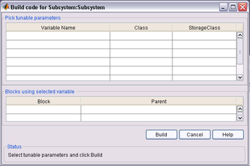 MatlabBuildCodeForSubsystem