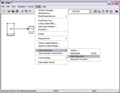 MatlabCodeGeneration