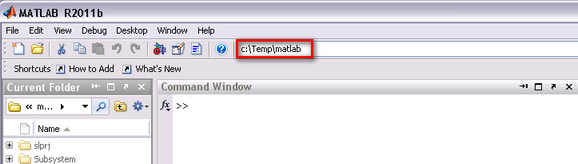MatlabProjectSavingDirectory